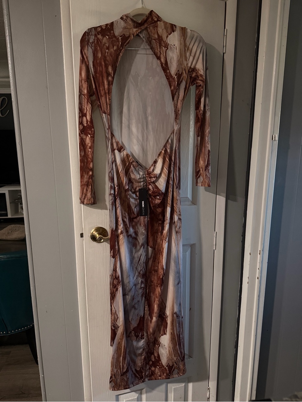 Fashion Nova Backless Maxi Dress - Picture 5 of 7